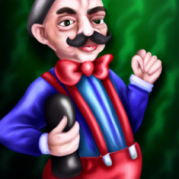 Олег Газманов в костюме марио пьет водку